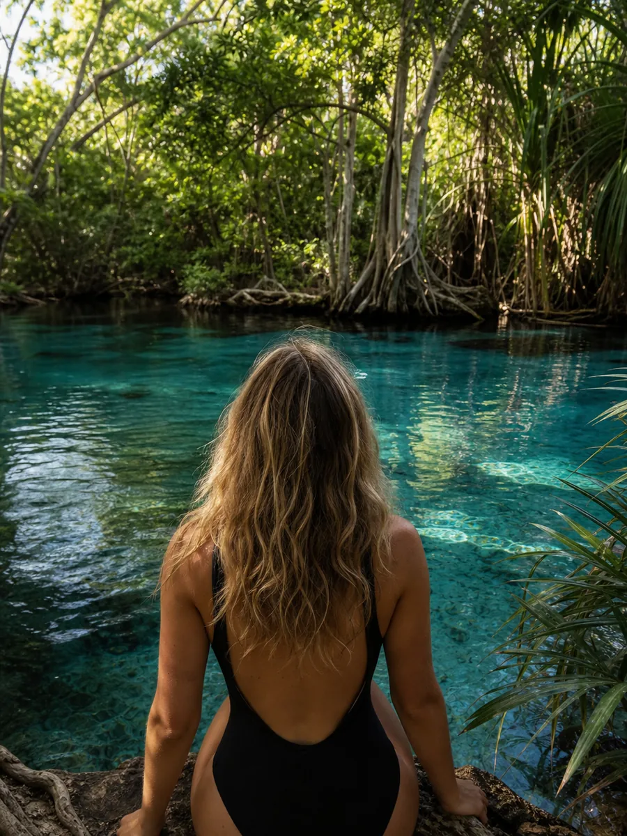 Aussicht auf die Chemka Hot Springs
